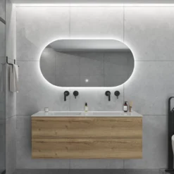 Badkamerspiegel Gliss Orion 70x100cm Horizontaal LED Incl. Verwarming