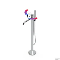 Clou Xo Vrijstaande Badmengkraan Type 13 Met Handdouche Chroom -Baden Luxe Verkoop pitp xo use cl 06.04013.29