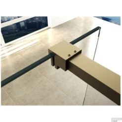 BWS Inloopdouche Pro Line Rookglas 120x200 Nano Coating Geborsteld Messing Goud Profiel En Stang 12 BWS Inloopdouche Pro Line Rookglas 120x200 Nano Coating Geborsteld Messing Goud Profiel En Stang -Baden Luxe Verkoop profielset met stabilisatiestang wiesbaden slim 120cm messing goud 2 1 1 1 1 1 1