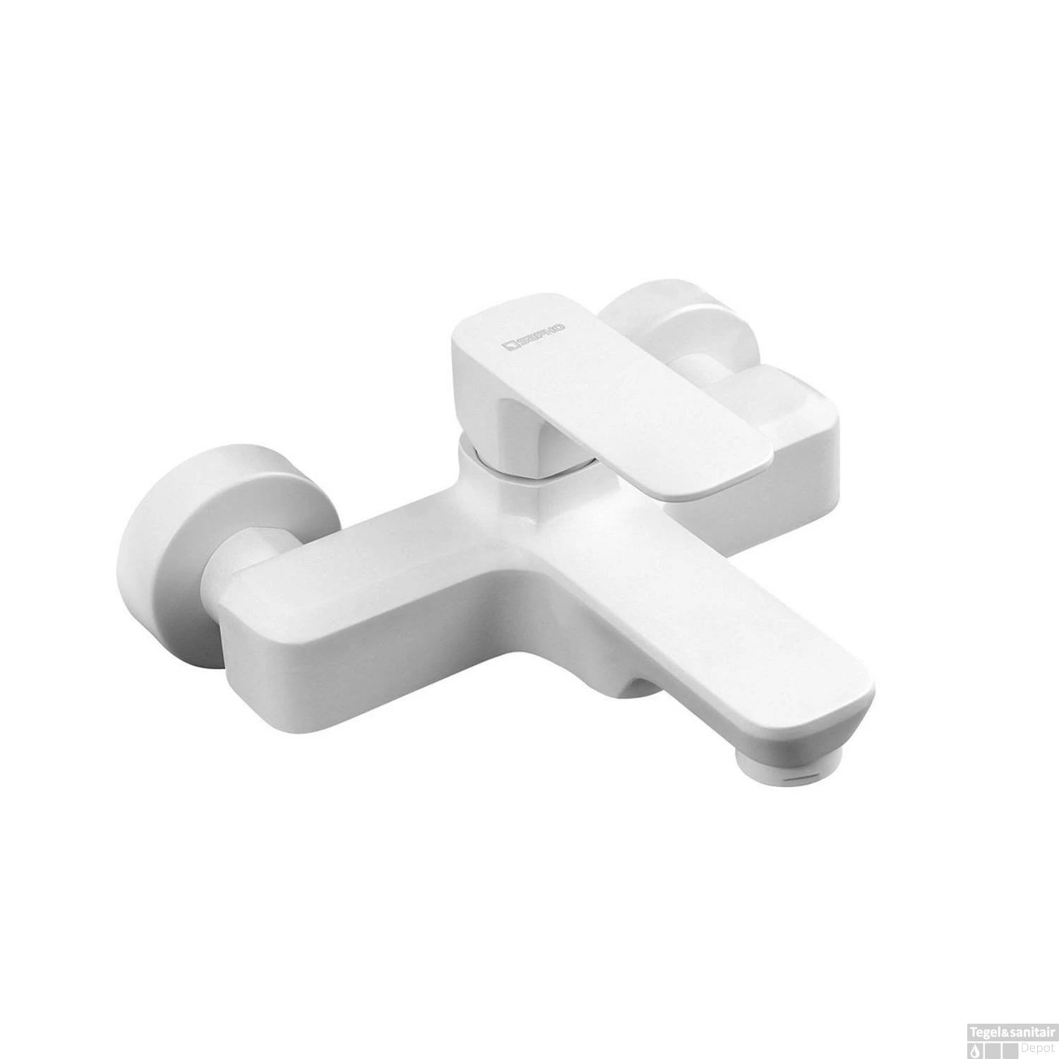 Opbouw Badkraan Sapho Spy Mengkraan 1-hendel 19.5 Cm Mat Wit - Afbeelding 2