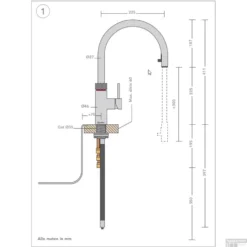 Quooker Flex Keukenmengkraan Zwart -Baden Luxe Verkoop quooker flex keukenmengkraan zwart sfeer6