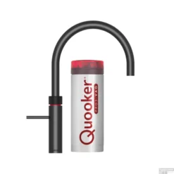 Quooker Fusion Round Mat Zwart Met PRO3 VAQ-E Boiler