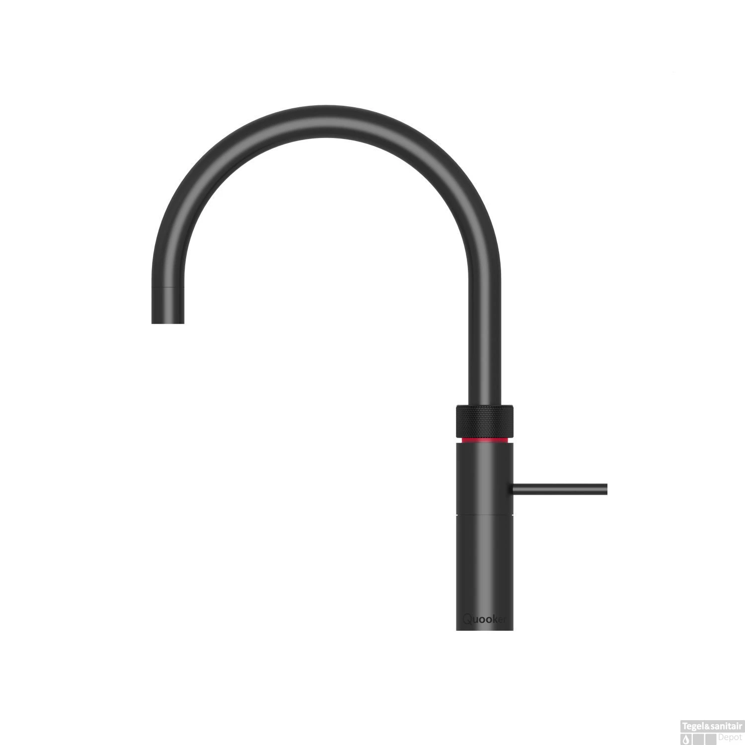 Quooker Fusion Round Mat Zwart Met Combi Boiler - Afbeelding 2