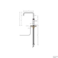 Quooker Fusion Square Keukenmengkraan Zwart -Baden Luxe Verkoop quooker fusion square keukenmengkraan zwart tech