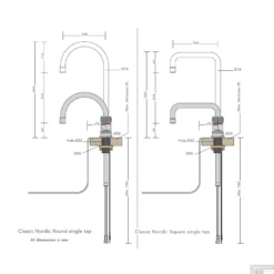 Quooker Kokendwaterkraan Classic Nordic Single Tap Round Chroom -Baden Luxe Verkoop quooker kokendwaterkraan classic nordic single tap round chroom tech