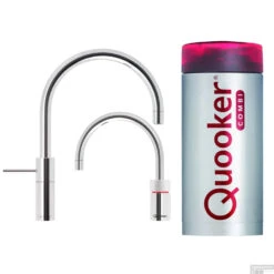 Quooker Nordic Round Twintaps Met Combi Boiler RVS