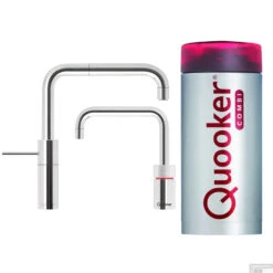 Quooker Nordic Square Twintaps Met Combi Boiler Chroom