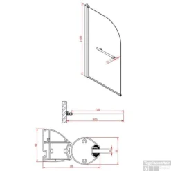 Badwand Boss & Wessing Bibi Afgerond 80x140cm Scharnierend Omkeerbaar 6mm 7 Badwand Boss & Wessing Bibi Afgerond 80x140cm Scharnierend Omkeerbaar 6mm -Baden Luxe Verkoop r sn bs80 badwand 80 tech