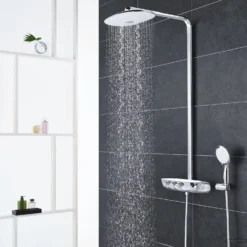 Grohe Rainshower Systeem SmartControl 360 DUO Douchesysteem Met Thermostaatkraan (Moon White) 9 Grohe Rainshower Systeem SmartControl 360 DUO Douchesysteem Met Thermostaatkraan (Moon White) -Baden Luxe Verkoop rainshower smartcontrol duo douchesysteem wit 26250lso 3
