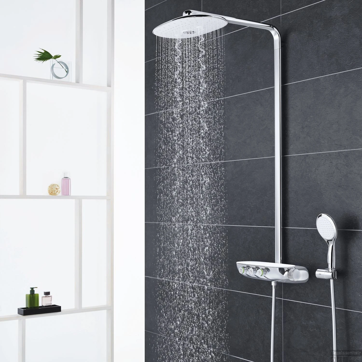 Grohe Rainshower Systeem SmartControl 360 DUO Douchesysteem Met Thermostaatkraan (Moon White) 4 Grohe Rainshower Systeem SmartControl 360 DUO Douchesysteem Met Thermostaatkraan (Moon White) - Afbeelding 4
