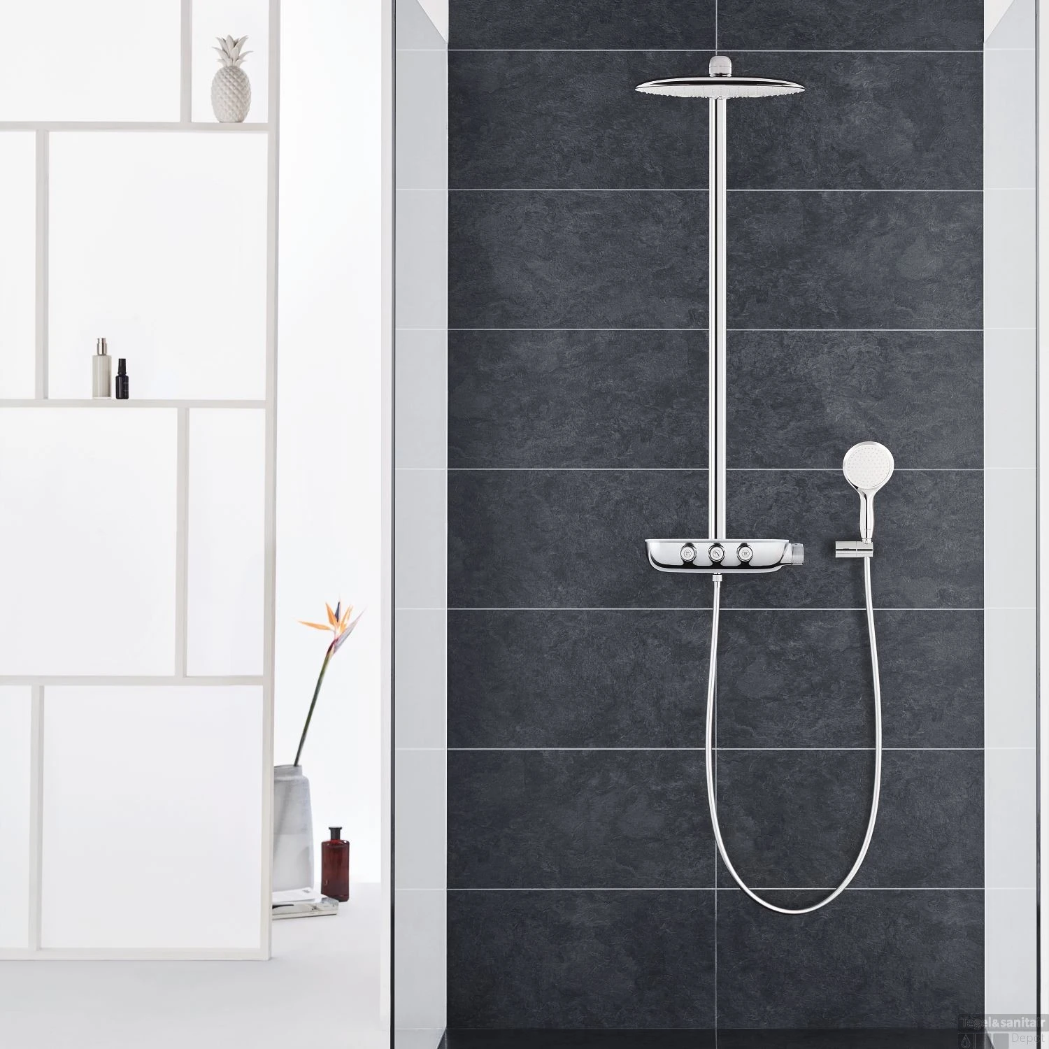 Grohe Rainshower Systeem SmartControl 360 DUO Douchesysteem Met Thermostaatkraan (Moon White) 2 Grohe Rainshower Systeem SmartControl 360 DUO Douchesysteem Met Thermostaatkraan (Moon White) - Afbeelding 2