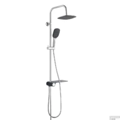 Regendouche Opbouwset Schutte Aquastar 3 Functies Met Planchet Chroom Antraciet