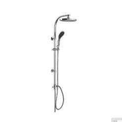 Regendouche Opbouwset Schütte Gran Canaria Ovalen Stortdouche Glijstang 108 Cm Chroom