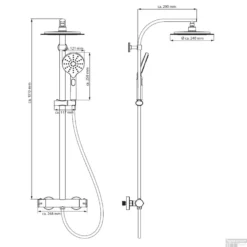 Regendouche Schutte Madura Fresh Hoofddouche Set Opbouw Met Thermostatische Mengkraan Zwart -Baden Luxe Verkoop regendouche schutte madura fresh hoofddouche set opbouw met thermostatische mengkraan zwart tech