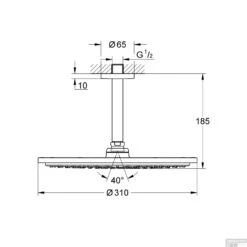 Regendoucheset Grohe Rainshower Cosmopolitan Metal 31 Cm Met Plafondarm Supersteel 5 Regendoucheset Grohe Rainshower Cosmopolitan Metal 31 Cm Met Plafondarm Supersteel -Baden Luxe Verkoop regendoucheset grohe rainshower cosmopolitan metal 31 cm met plafondarm supersteel tech