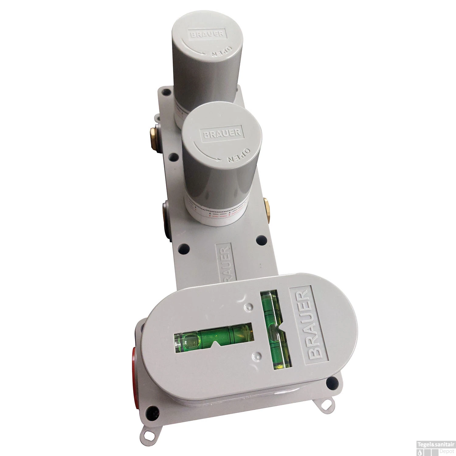 Regendoucheset Inbouw Brauer Black Carving Thermostatisch 30cm Met Gebogen Wandarm, Glijstang En Handdouche 3-Standen Mat Zwart - Afbeelding 5