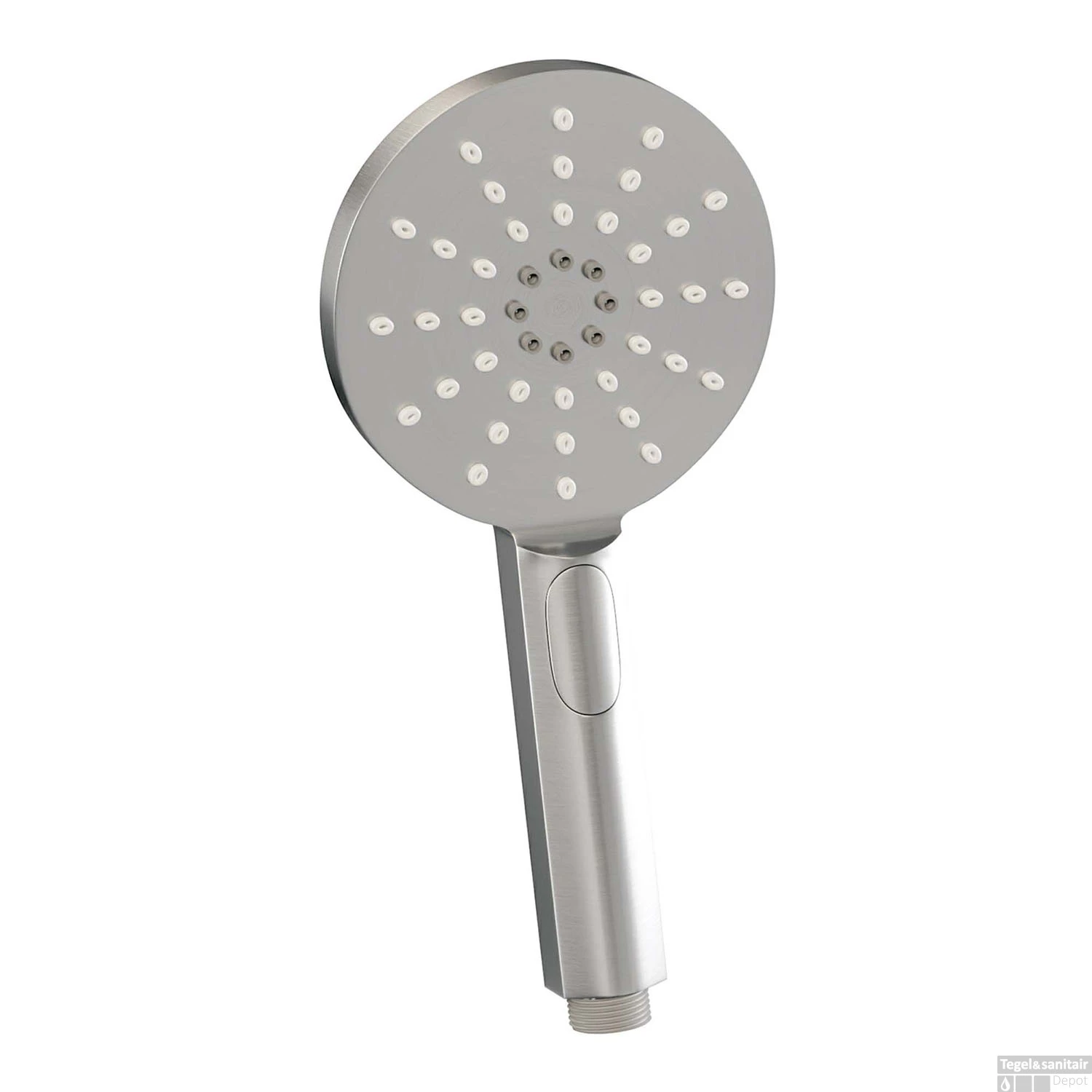 Regendoucheset Inbouw Brauer Brushed Carving Thermostatisch 20cm Met 3-Weg Omstelling, Plafondarm, Glijstang En Handdouche 3-Standen Geborsteld RVS - Afbeelding 7