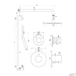 Regendoucheset Inbouw Brauer Chrome Edition Thermostatisch 20cm Met Gebogen Wandarm, Glijstang En Handdouche 3-Standen Losse Stopkranen Chroom -Baden Luxe Verkoop regendoucheset inbouw brauer chrome edition thermostatisch 20cm met gebogen wandarm tec1