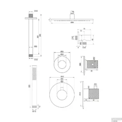Regendoucheset Inbouw Brauer Copper Carving Thermostatisch 30cm Met Plafondarm En Handdouche Staaf Losse Stopkranen Geborsteld Koper 24 Regendoucheset Inbouw Brauer Copper Carving Thermostatisch 30cm Met Plafondarm En Handdouche Staaf Losse Stopkranen Geborsteld Koper -Baden Luxe Verkoop regendoucheset inbouw brauer copper carving thermostatisch 30cm met plafondarm en handdouche t1