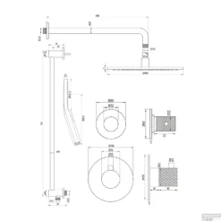 Regendoucheset Inbouw Brauer Gold Carving Thermostatisch 30cm Met Gebogen Wandarm, Glijstang En Handdouche 3-Standen Geborsteld Goud 24 Regendoucheset Inbouw Brauer Gold Carving Thermostatisch 30cm Met Gebogen Wandarm, Glijstang En Handdouche 3-Standen Geborsteld Goud -Baden Luxe Verkoop regendoucheset inbouw brauer gold carving thermostatisch 30cm met gebogen wandarm tec1