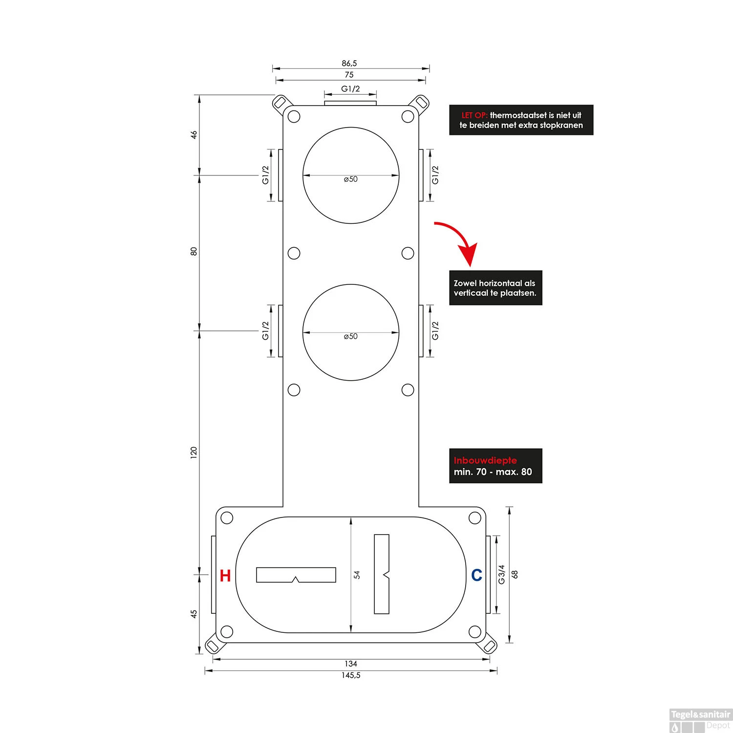 Regendoucheset Inbouw Brauer Gold Carving Thermostatisch 30cm Met Wandarm En Handdouche 3-Standen Losse Stopkranen Geborsteld Goud - Afbeelding 13