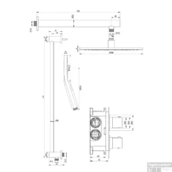 Regendoucheset Inbouw Brauer Gold Edition Thermostatisch 30cm Met 3-Weg Omstelling, Wandarm, Glijstang En 3-Standen Handdouche Geborsteld Goud -Baden Luxe Verkoop regendoucheset inbouw brauer gold edition thermostatisch 30cm wandarm glijstang goud tech
