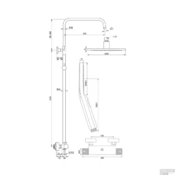 Regendoucheset Opbouw Brauer Black Carving 20 Cm Thermostatisch Met Handdouche 3-Standen Mat Zwart -Baden Luxe Verkoop regendoucheset opbouw brauer black carving 20 cm thermostatisch met handdouche 3 standen geborsteld mat zwart tech