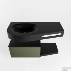 MONDIAZ RIVA 100cm Badmeubel Onderkast / Planchet Kleur Army Met 1 Lade. Wastafel DULCET Links 0 Kraangaten Kleur Urban. 11 MONDIAZ RIVA 100cm Badmeubel Onderkast / Planchet Kleur Army Met 1 Lade. Wastafel DULCET Links 0 Kraangaten Kleur Urban. -Baden Luxe Verkoop riva onderkast army planchet dulcet urban google 3 0002