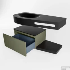 MONDIAZ RIVA 100cm Badmeubel Onderkast / Planchet Kleur Army Met 1 Lade. Wastafel DULCET Links 0 Kraangaten Kleur Urban. 12 MONDIAZ RIVA 100cm Badmeubel Onderkast / Planchet Kleur Army Met 1 Lade. Wastafel DULCET Links 0 Kraangaten Kleur Urban. -Baden Luxe Verkoop riva onderkast army planchet dulcet urban google 5 0002