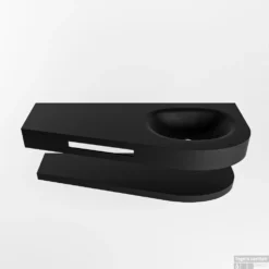 MONDIAZ RIVA 120cm Wastafel Met Planchet Kleur Urban. Wastafel DULCET Rechts 1 Kraangaten Kleur Urban. -Baden Luxe Verkoop riva planchet urban dulcet urban google 3 0009