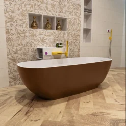 ROCK Vrijstaand Bad 170x70cm Kleur Rust / Talc -Baden Luxe Verkoop rock 3 00011