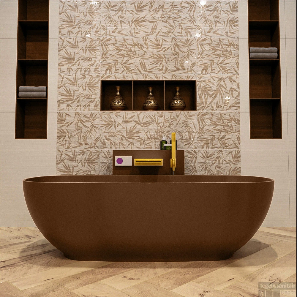 ROCK Vrijstaand Bad 170x70cm Kleur Rust / Rust 5 ROCK Vrijstaand Bad 170x70cm Kleur Rust / Rust - Afbeelding 5