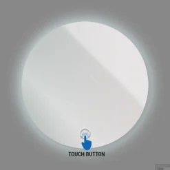 Ronde Badkamerspiegel Boss & Wessing Omega 80cm Met Verlichting