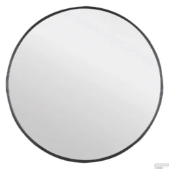 Ronde Badkamerspiegel Differnz 65 Cm Mat Zwart