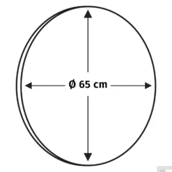 Ronde Badkamerspiegel Differnz 65 Cm Mat Zwart -Baden Luxe Verkoop ronde badkamerspiegel differnz 65 cm mat zwart tech