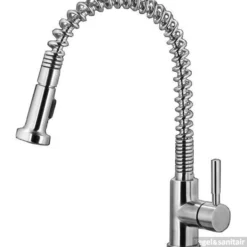 Keukenkraan Best Design Flex Mengkraan Rond RVS Eengreeps Draaibaar Uitloop Met Handdouche