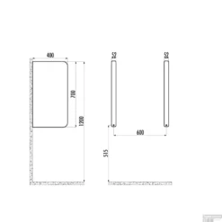 Schaamschot Sanicare Witte Kleur Strakke En Tijdloze Uitvoering 70x40x5,2 Cm -Baden Luxe Verkoop schaamschot sanicare witte kleur strakke en tijdloze uitvoering 70x40x5 2 tech
