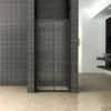 Schuifdeur Wiesbaden Skyline Douchedeur 130x200 Cm 8 Mm NANO Coating Mat Zwart
