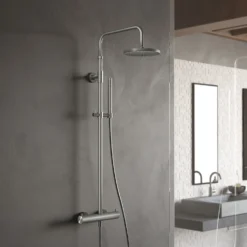 Hotbath Archie Complete Douche Opbouwset Archie Met Opbouw Thermostaat, Hoofd En Handdouche Rvs 316 SDS30IX OUTLET