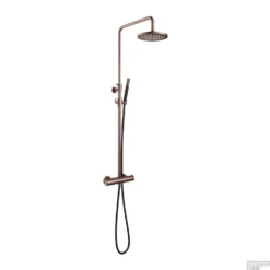 Doucheset Hotbath Cobber Met Ronde Handdouche Geborsteld Koper PVD