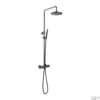 Doucheset Hotbath Cobber Met Ronde Handdouche En 30 Cm Hoofddouche Zwart Chroom