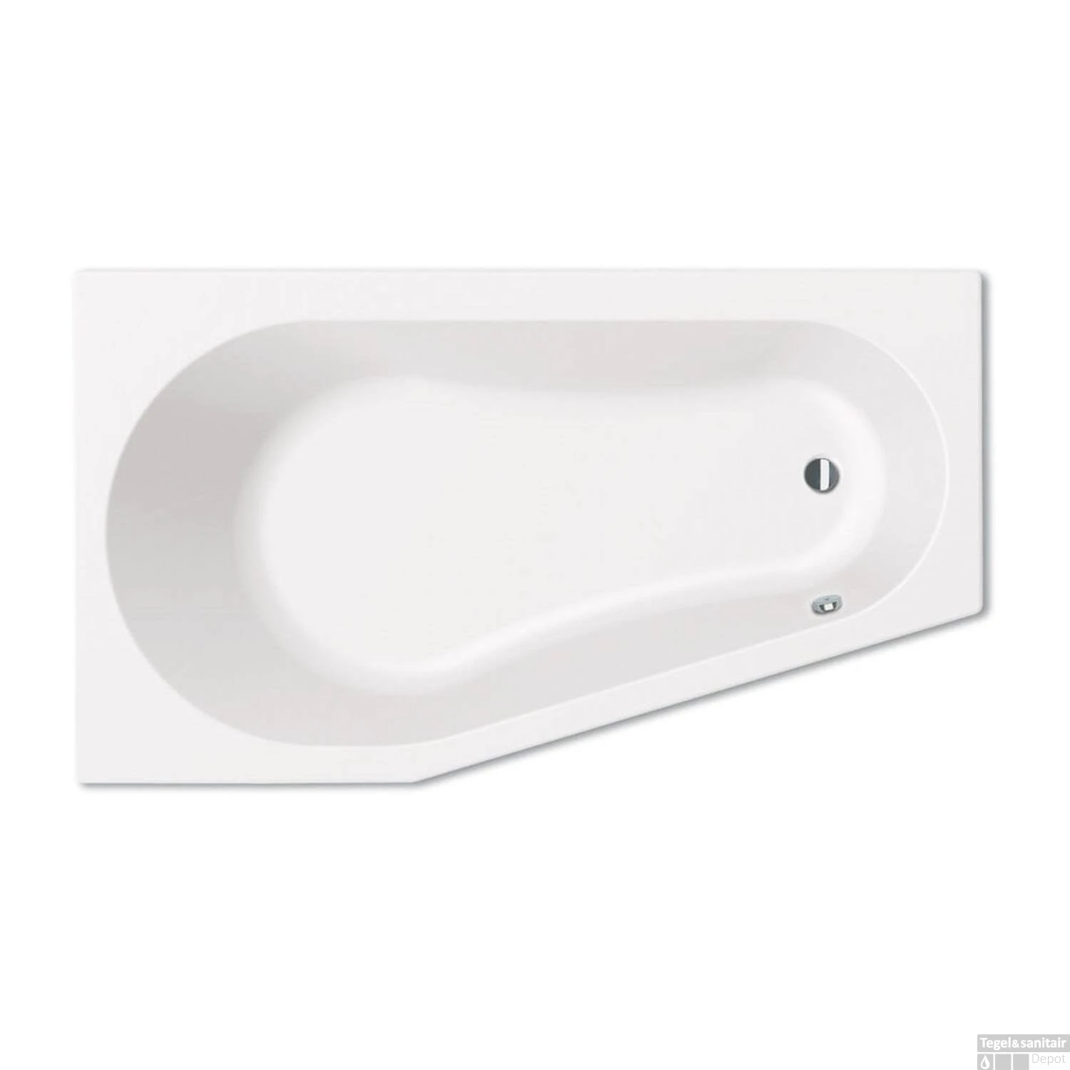 Sealskin Ligbad Optimo Compactbad 160x90x60 Cm Links Wit