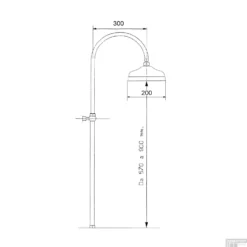 Regendouche Opbouwset Sapho Antea Retro Goud (exclusief Douchekraan) -Baden Luxe Verkoop set015 regendouche opbouwset sapho antea retro goud exclusief douchekraan 2