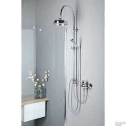 Regendouche Opbouwset Sapho Vanity Retro Chroom (excl. Douchekraan) -Baden Luxe Verkoop set061 regendouche opbouwset sapho vanity retro chroom excl. douchekraan 2