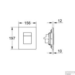 Grohe Skate Cosmopolitan Bedieningsplaat Sl Dual Flush Chroom -Baden Luxe Verkoop skate cosmopolitan chroom 38732000 tech