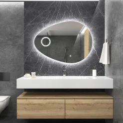 Badkamerspiegel Gliss Atlas 100x75cm Verticaal LED Incl. Verwarming