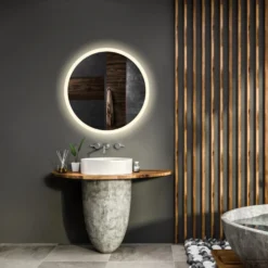 Baden Luxe Verkoop -Baden Luxe Verkoop spiegel gliss design circum framework rond led verlichting 100cm sfeer2