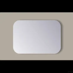 Baden Luxe Verkoop 24 Spiegel Vierkant Sanicare Q-Mirrors Afgeronde Hoeken 60x60 Cm PP Geslepen Incl. Ophanging