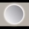 Spiegel Sanicare Q-Mirrors 100x100 Cm Rond Met Rondom LED Warm White En Afstandsbediening Incl. Ophangmateriaal