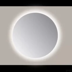 Spiegel Sanicare Q-Mirrors 100x100 Cm Rond Met Rondom LED Warm White En Afstandsbediening Incl. Ophangmateriaal
